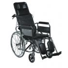 AC608GCE FULL RECLINING COMMODE WHEELCHAIR